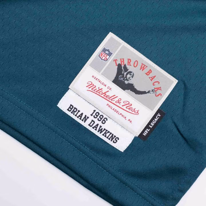 Brian Dawkins #20 Philadelphia Eagles Mitchell & Ness Throwback NFL Jersey Green view 3
