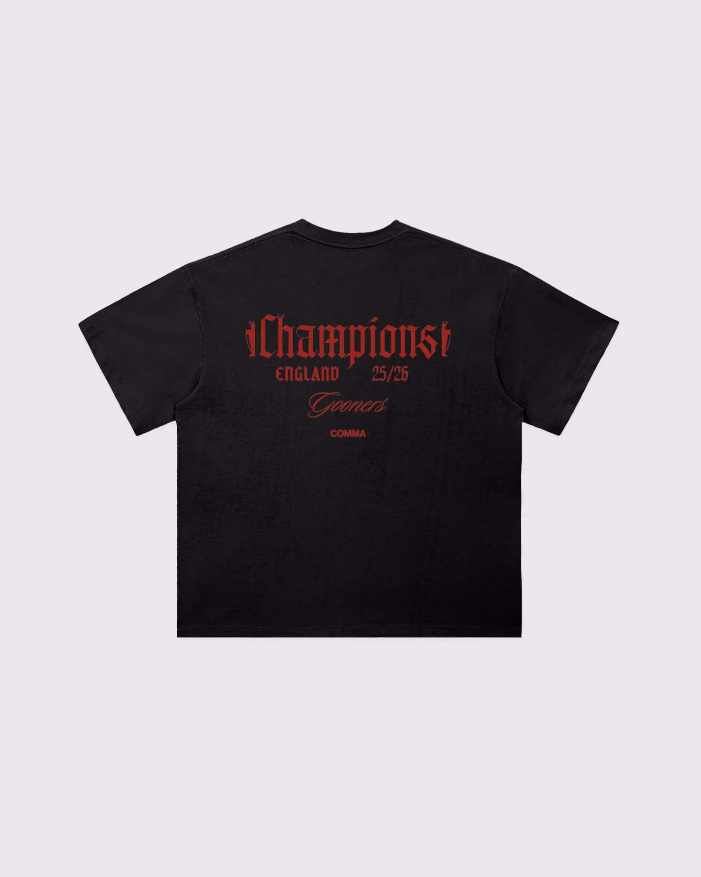 Jersevo Custom Personalized AFC Champions of England Tee back view