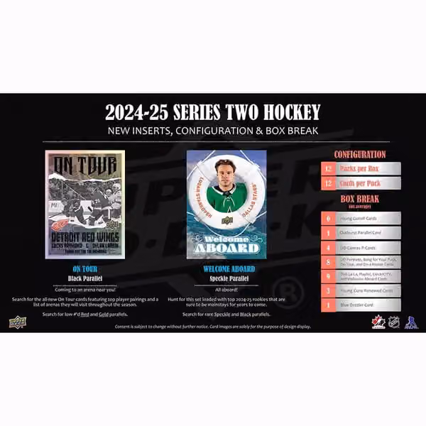 2024/25 Upper Deck Series 2 Hockey NHL Hobby Box view 4