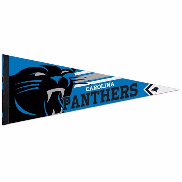 Carolina Panthers Big Logo Premium Football NFL Pennant view 1