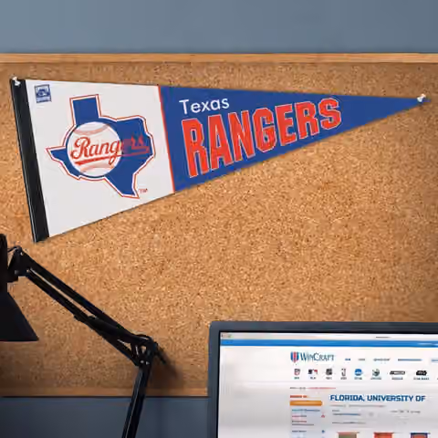 Texas Rangers Cooperstown Premium MLB Pennant view 3