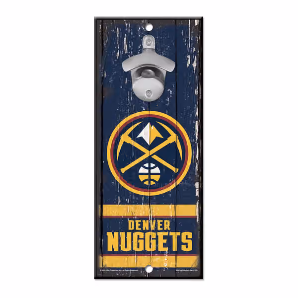 Denver Nuggets WinCraft NBA Bottle Opener Sign view 1
