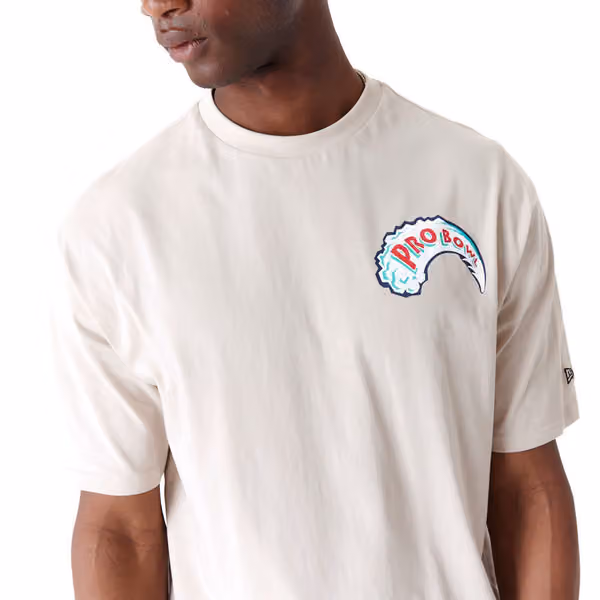 1997 Pro Bowl Hawaii New Era Oversized NFL T-Shirt Brown view 4