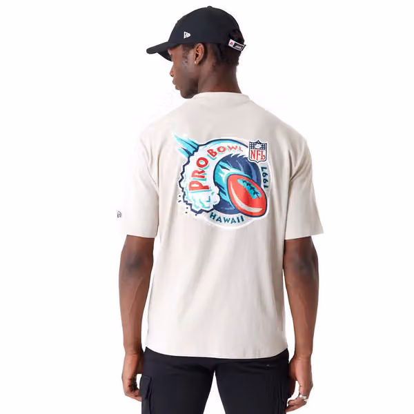 1997 Pro Bowl Hawaii New Era Oversized NFL T-Shirt Brown view 1