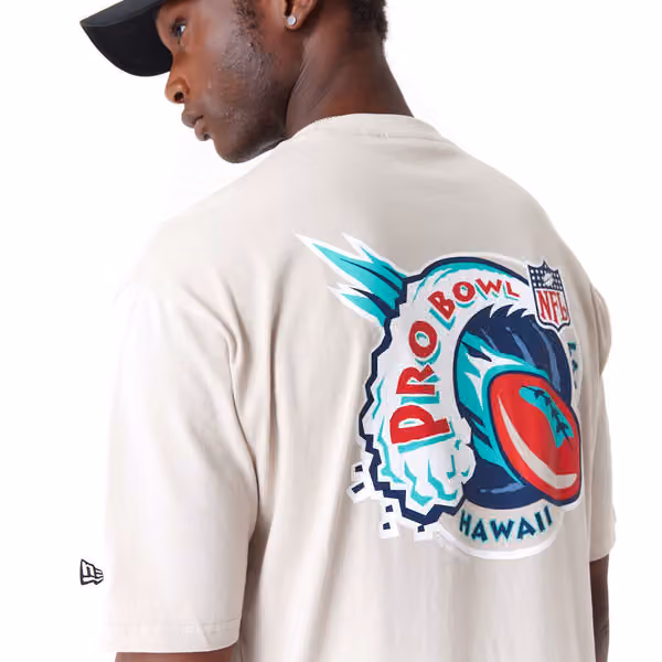 1997 Pro Bowl Hawaii New Era Oversized NFL T-Shirt Brown view 3