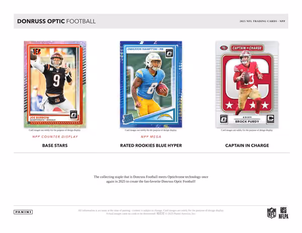 2025 Panini Donruss Football NFL Blaster Box view 2