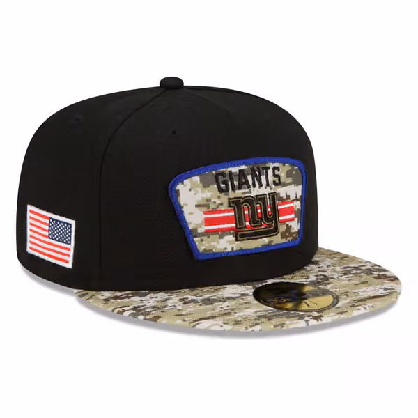 New York Giants 2021 NFL On-Field Salute to Service New Era 59FIFTY Fitted Cap product photo