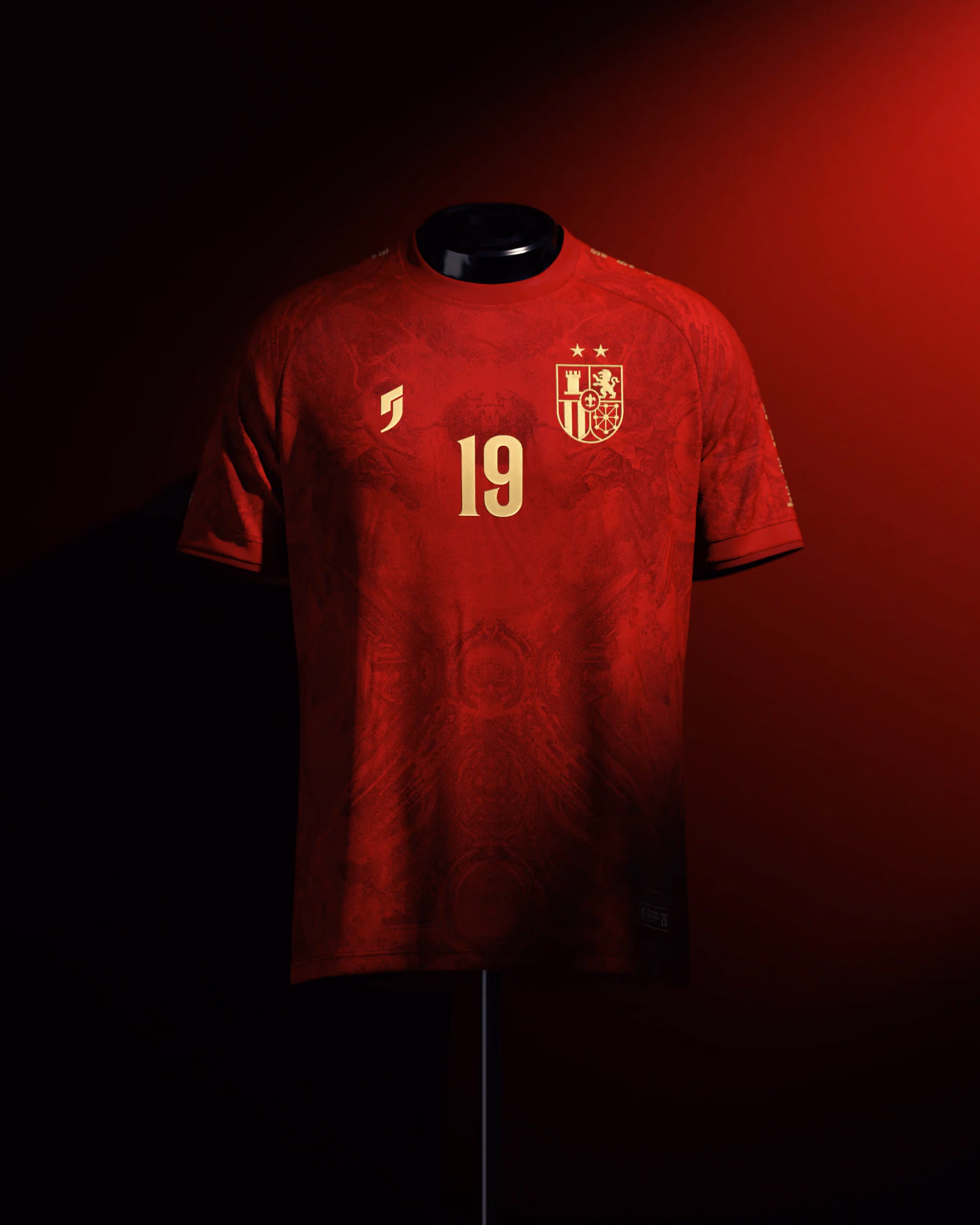 Jersevo Custom Personalized Starboy Heritage Jersey (2026 Champions Edition) - España front view