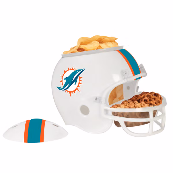 Miami Dolphins Football NFL Snack Helmet view 1