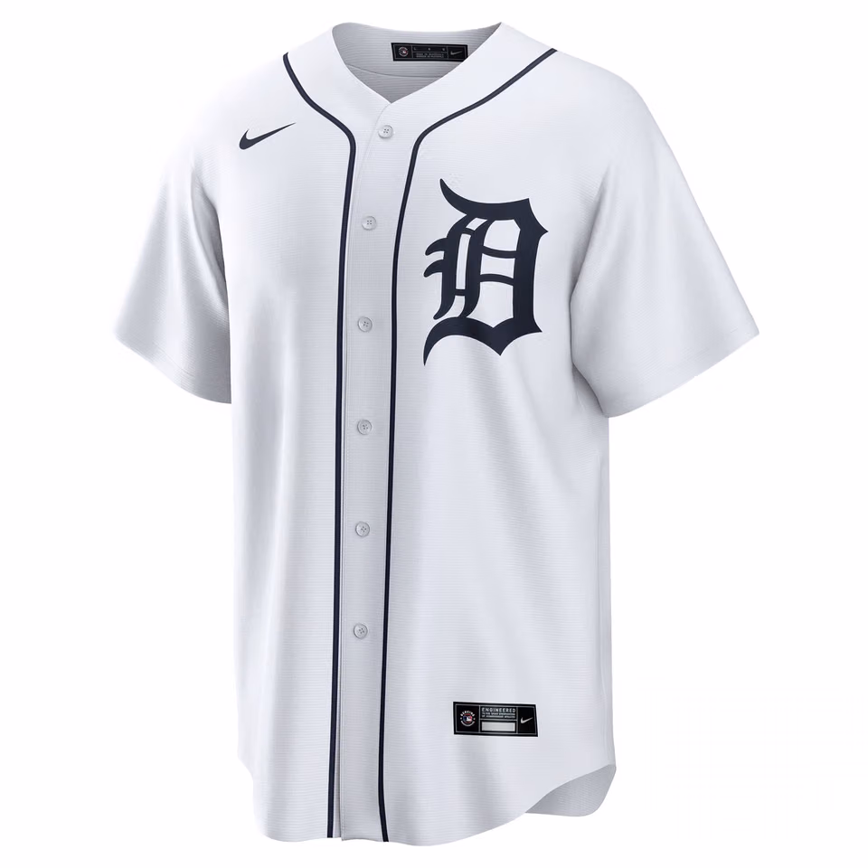 Detroit Tigers Nike MLB Home Jersey White view 1