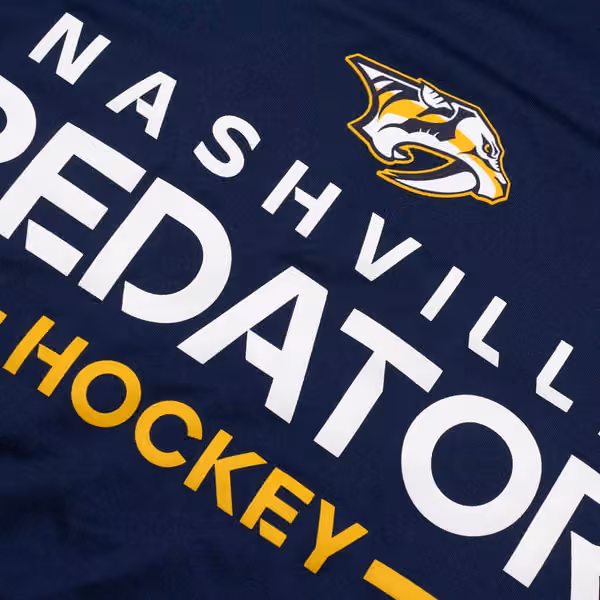 Nashville Predators 2025/26 Authentic Pro Rink Tech NHL T-Shirt Navy view 3