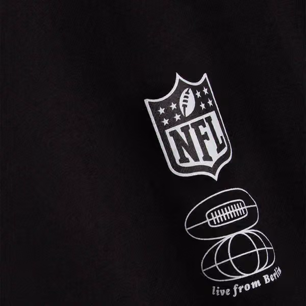 2025 NFL Berlin Game Map L&L '89 Band T-Shirt Black view 3