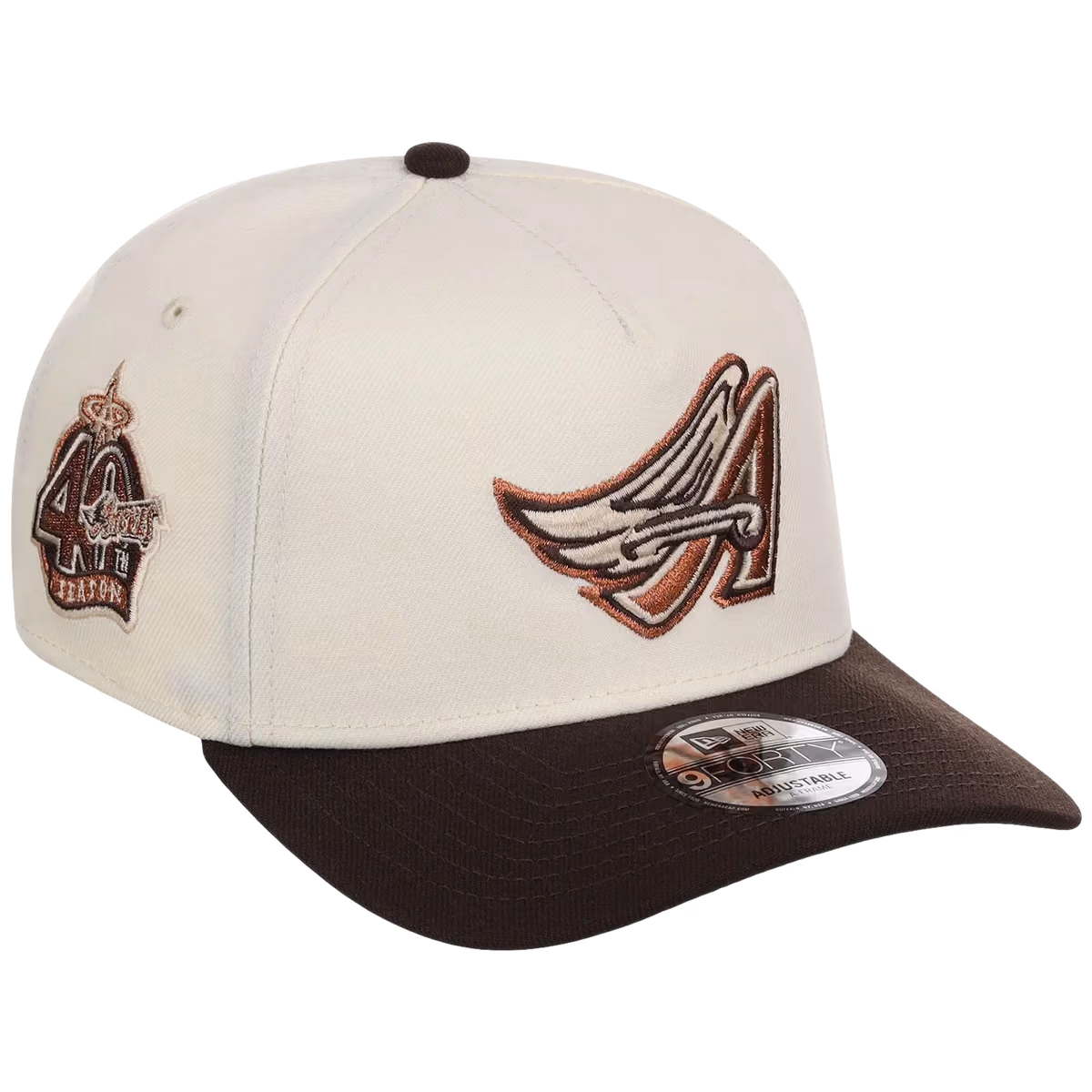 Anaheim Angels MLB Walnut Reserve New Era 9FORTY A-Frame front view