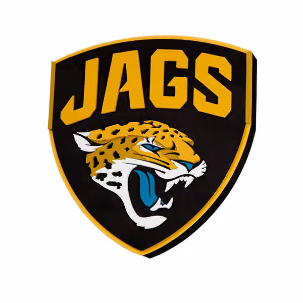 Jacksonville Jaguars NFL 3D Foam Logo Wall Sign view 1
