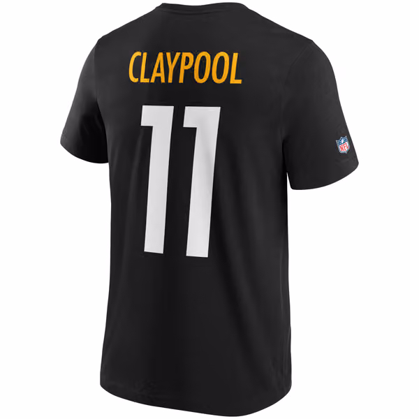Chase Claypool #11 Pittsburgh Steelers Iconic Player NFL T-Shirt Schwarz view 3