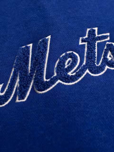 New York Mets Letterman Hooded MLB Jacket Blue view 4