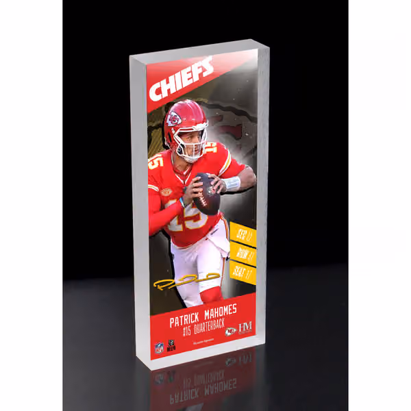 Patrick Mahomes Kansas City Chiefs Player 3D Block Art view 1