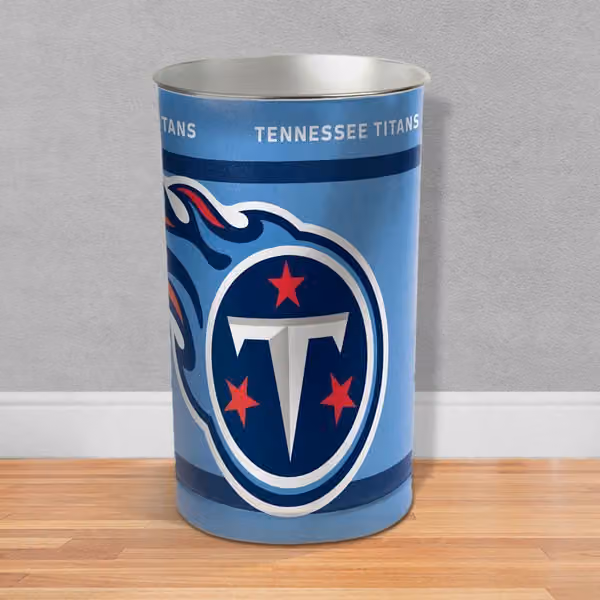 Tennessee Titans WinCraft Metal NFL Wastebasket view 3
