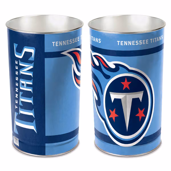Tennessee Titans WinCraft Metal NFL Wastebasket view 1