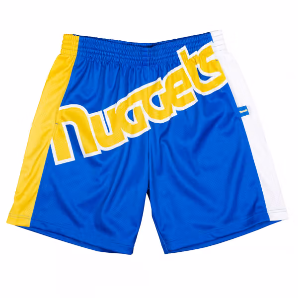 Denver Nuggets Big Face 2.0 Mitchell & Ness NBA Shorts Blue view 1