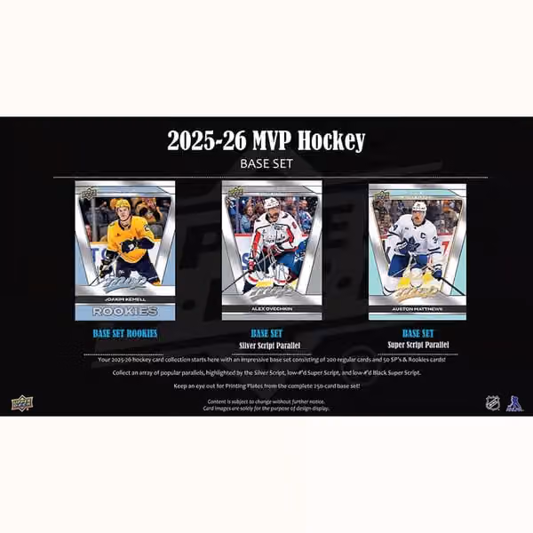 2025/26 Upper Deck MVP Hockey NHL Hobby Box view 3
