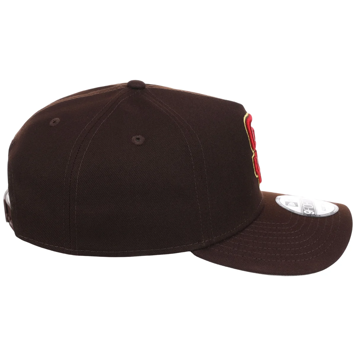 San Diego Padres MLB Burnt Wood FASHION CORE New Era 9FORTY A-Frame detail view