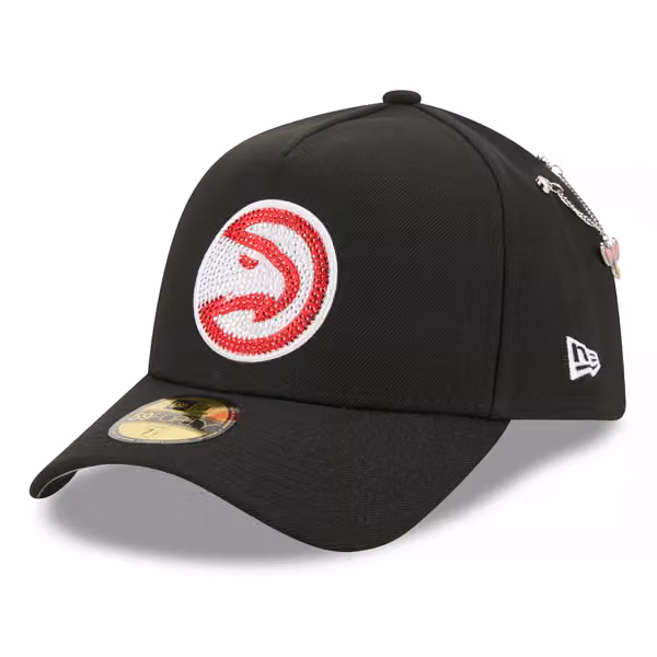 Atlanta Hawks 2026 NBA Draft On-Stage Crystal 59FORTY A-Frame Fitted Cap Black product photo