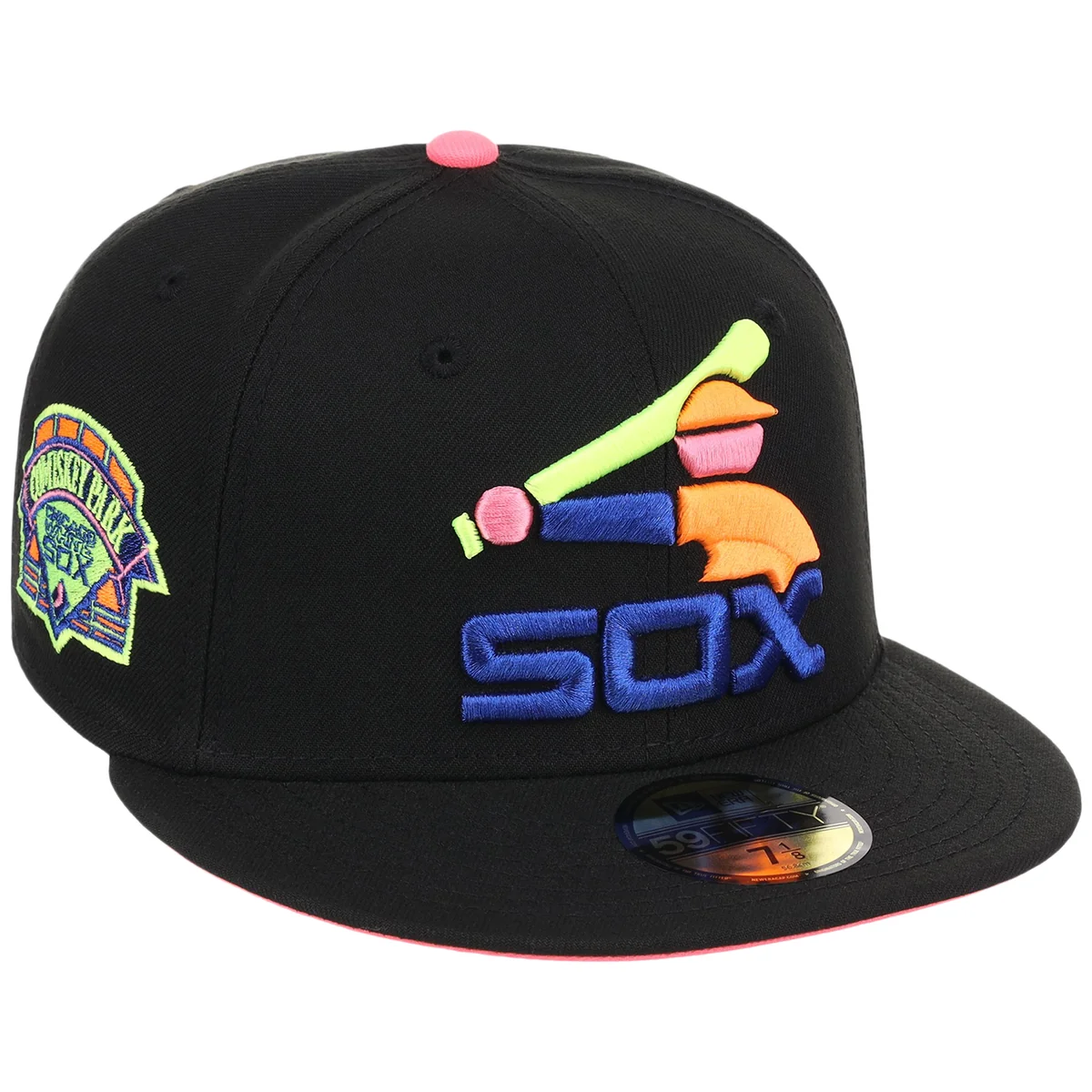 Chicago White Sox MLB Main Stage Black Neon New Era 59FIFTY front view