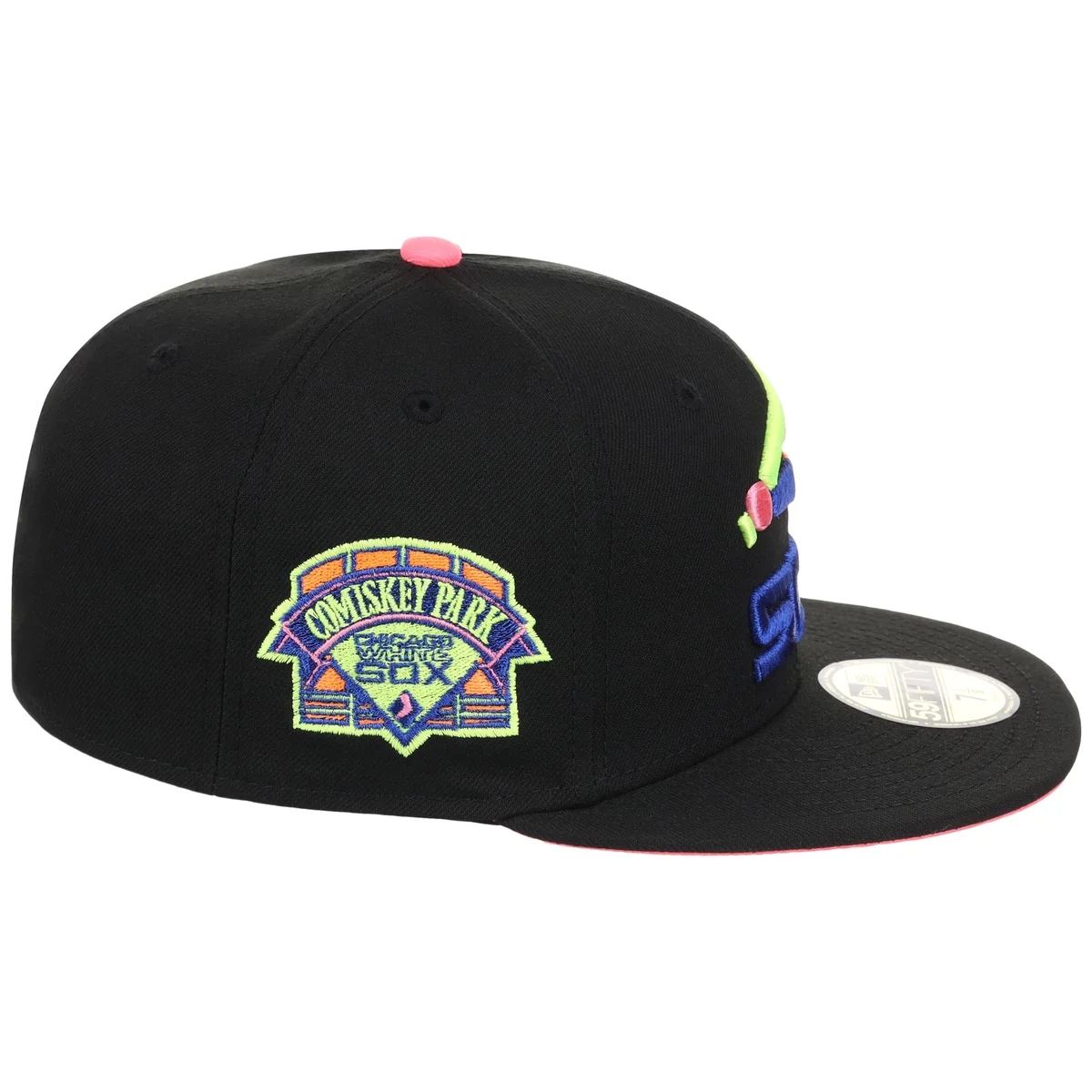 Chicago White Sox MLB Main Stage Black Neon New Era 59FIFTY detail view