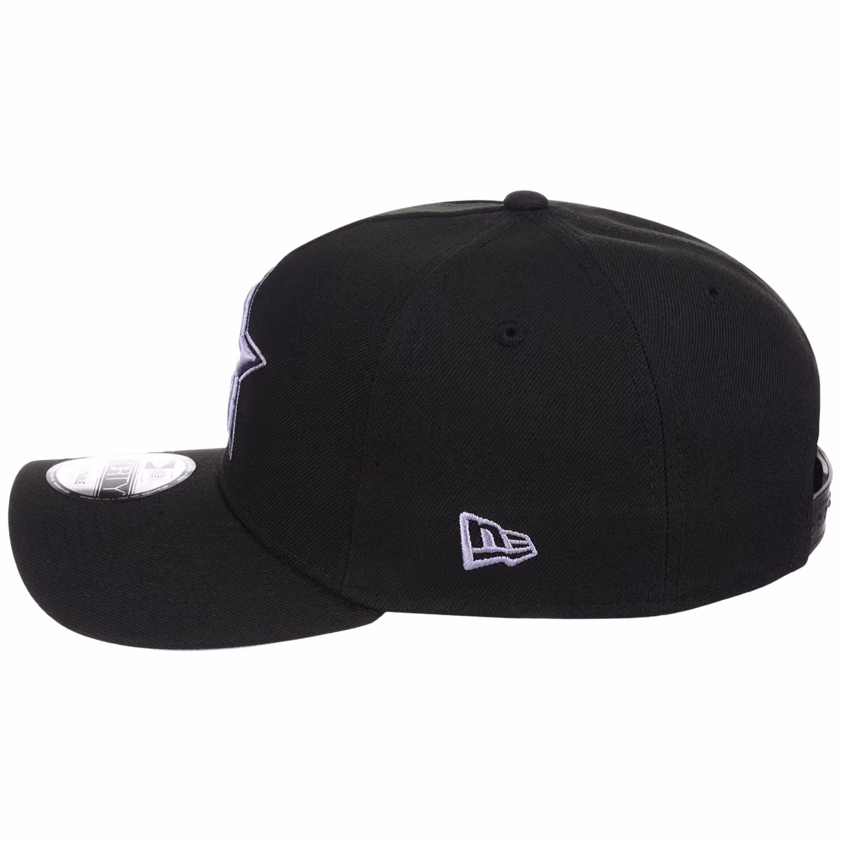 Houston Astros MLB Black x Lavender FASHION CORE New Era 9FORTY A-Frame detail view
