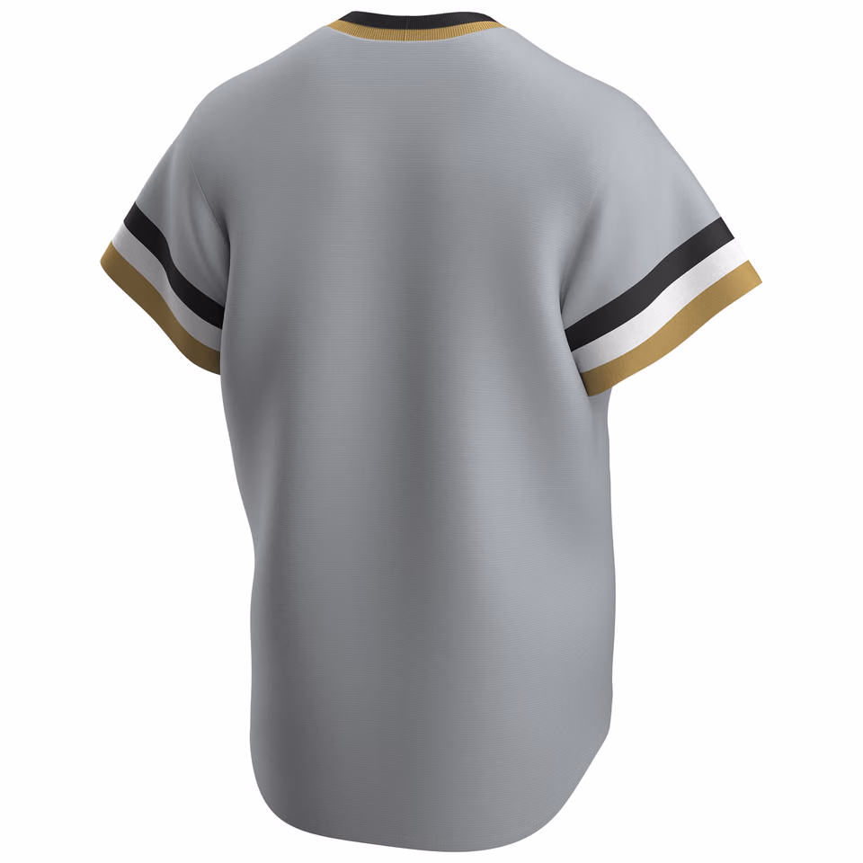 Pittsburgh Pirates Cooperstown Collection Nike MLB Jersey Gray view 2