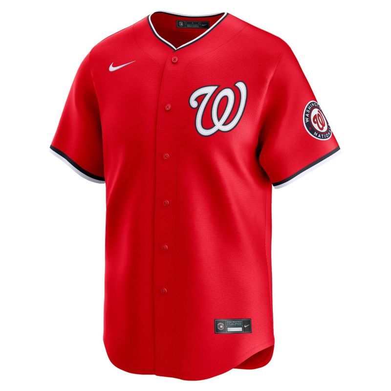Washington Nationals Alternate 2 Nike Limited MLB Jersey Red view 1