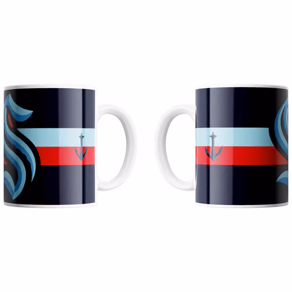Seattle Kraken Triple Logo NHL Jumbo Mug (450 ml) view 1
