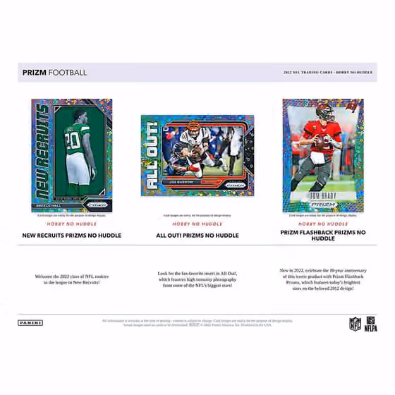 2022 Panini Prizm Football NFL No Huddle Box view 4