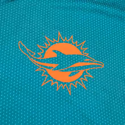 Miami Dolphins 2025 NFL Sideline Nike Dri-FIT Coach UV Top Aqua view 3