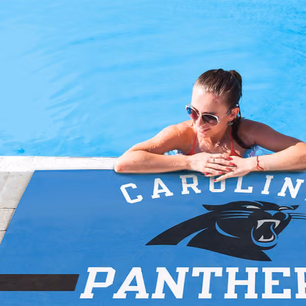 Carolina Panthers Horizontal Spectra NFL Beach Towel view 2