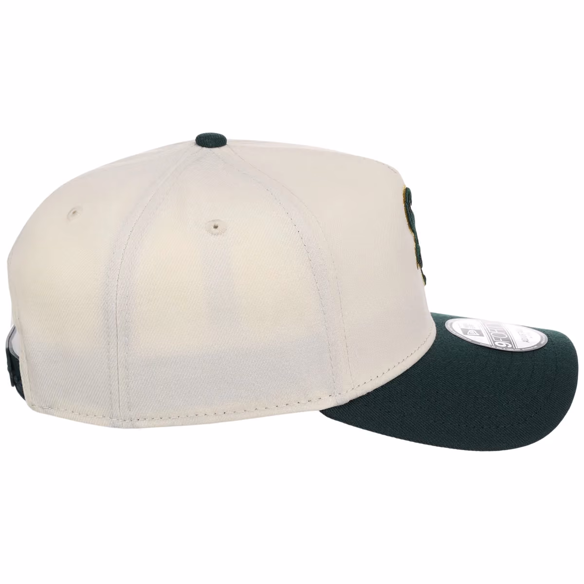 Chicago White Sox MLB Chrome x Dark Green FASHION CORE New Era 9FORTY A-Frame detail view