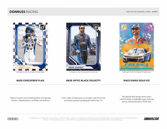 2026 Panini Donruss NASCAR Racing Hobby Box view 2