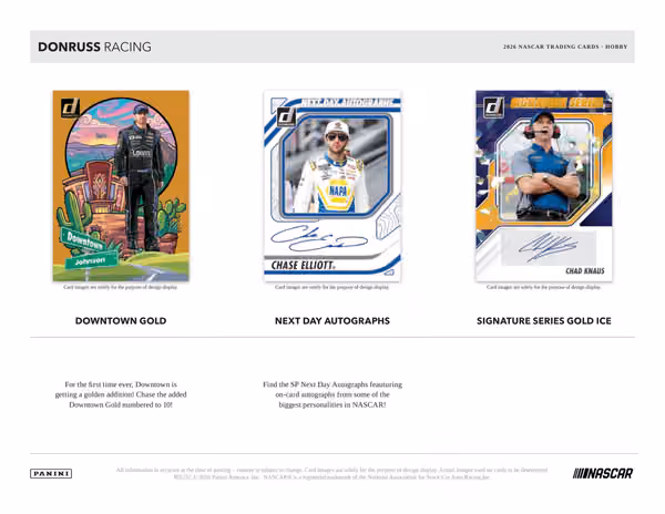 2026 Panini Donruss NASCAR Racing Hobby Box view 3