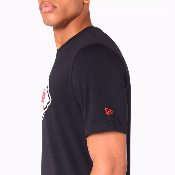 Kansas City Chiefs Team Logo Football NFL T-Shirt Black view 4