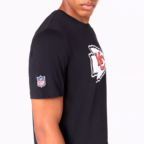 Kansas City Chiefs Team Logo Football NFL T-Shirt Black view 3