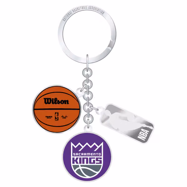 Sacramento Kings NBA Charm Key Ring view 1