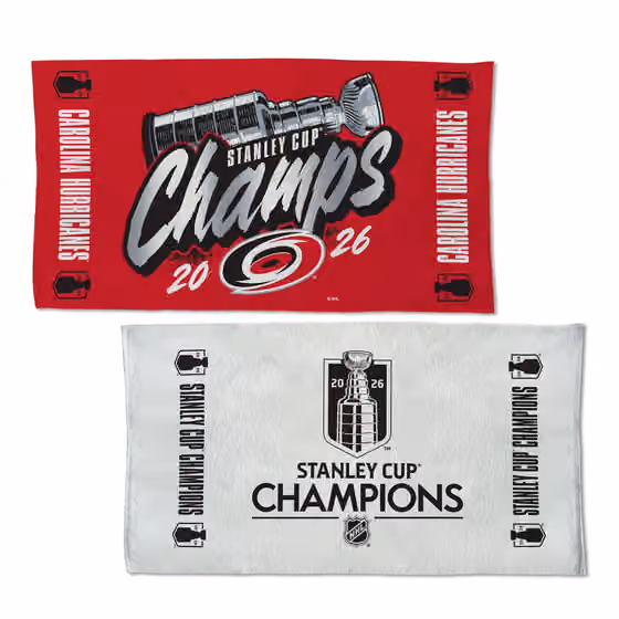 Carolina Hurricanes 2026 Stanley Cup Champions Locker Room Towel view 1