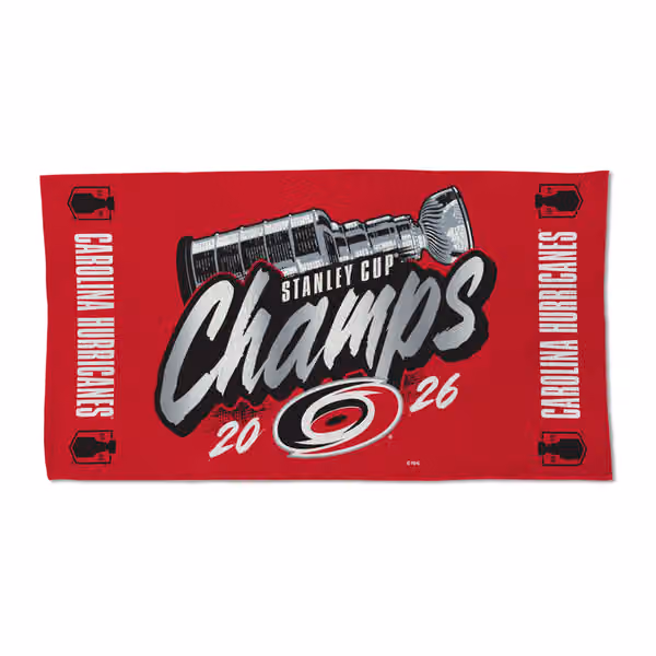 Carolina Hurricanes 2026 Stanley Cup Champions Locker Room Towel view 2