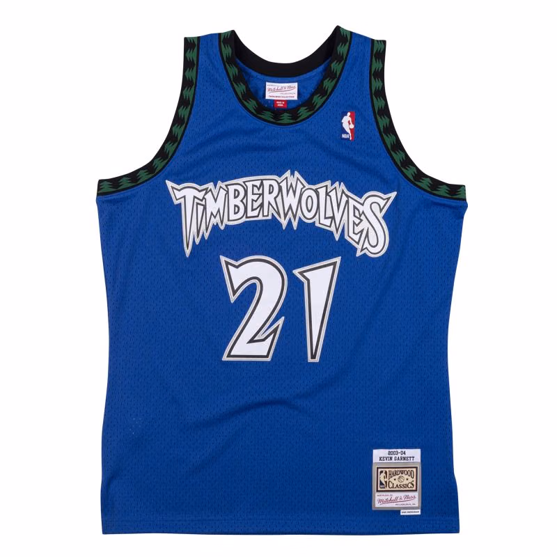 Kevin Garnett #21 Minnesota Timberwolves 2003-04 Swingman NBA Jersey Blue view 1