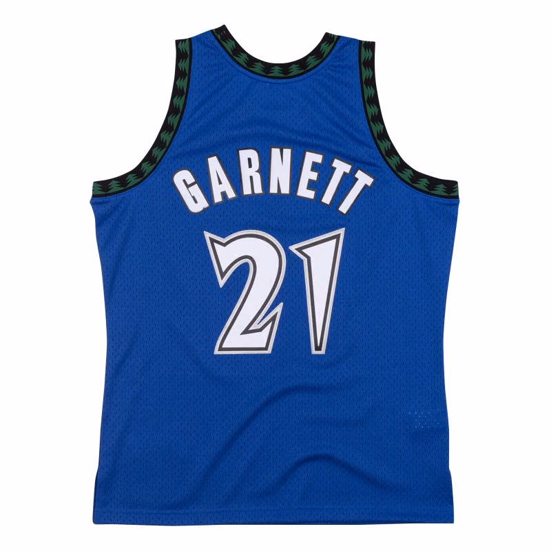 Kevin Garnett #21 Minnesota Timberwolves 2003-04 Swingman NBA Jersey Blue view 2