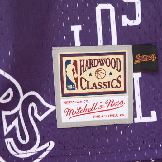 Los Angeles Lakers Mitchell & Ness Destination Leisure Button Up NBA Shirt view 3