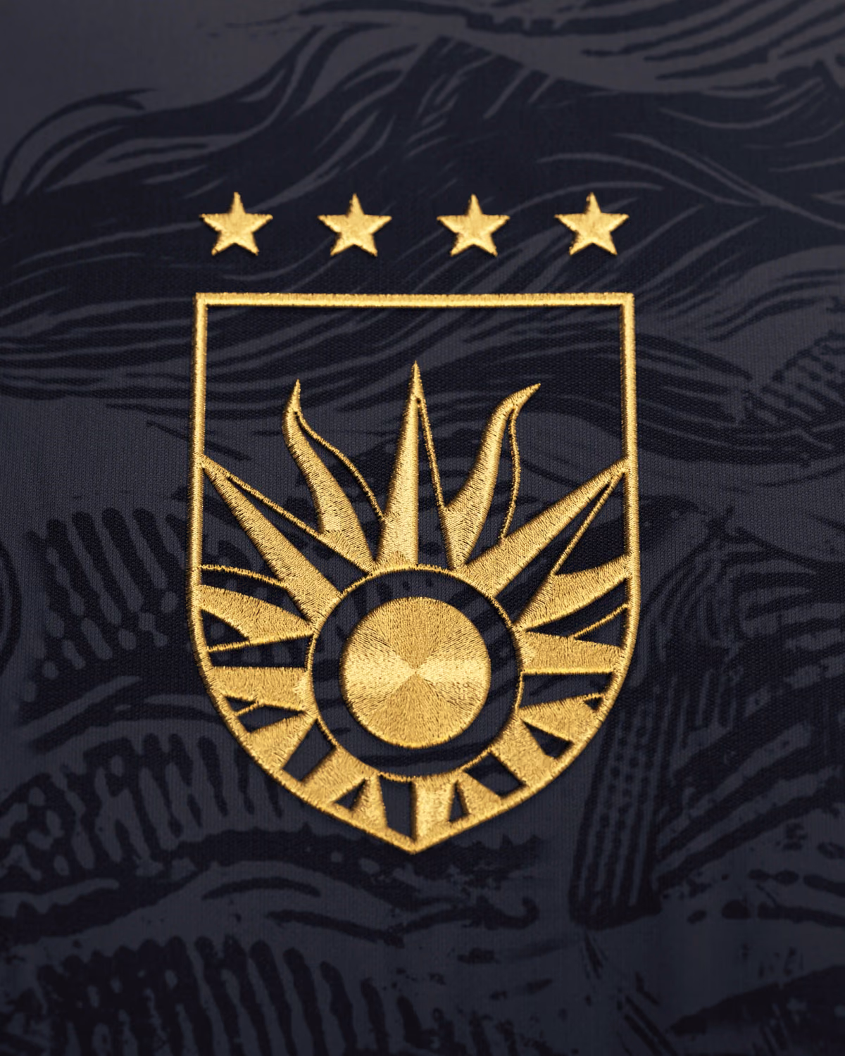 Jersevo Custom Personalized Uruguay Heritage Jersey (2026WC Edition) - Black crest detail