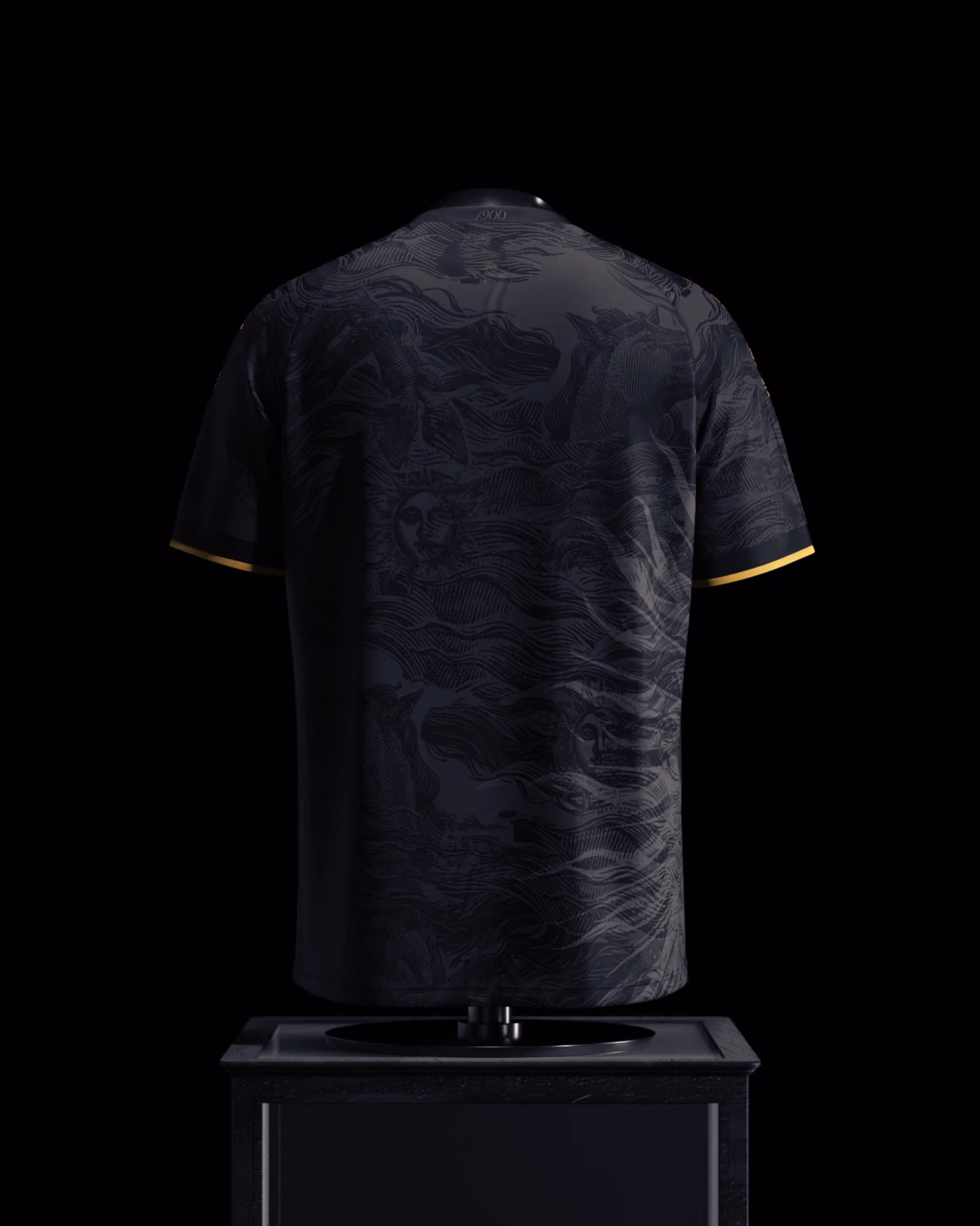 Jersevo Custom Personalized Uruguay Heritage Jersey (2026WC Edition) - Black back view