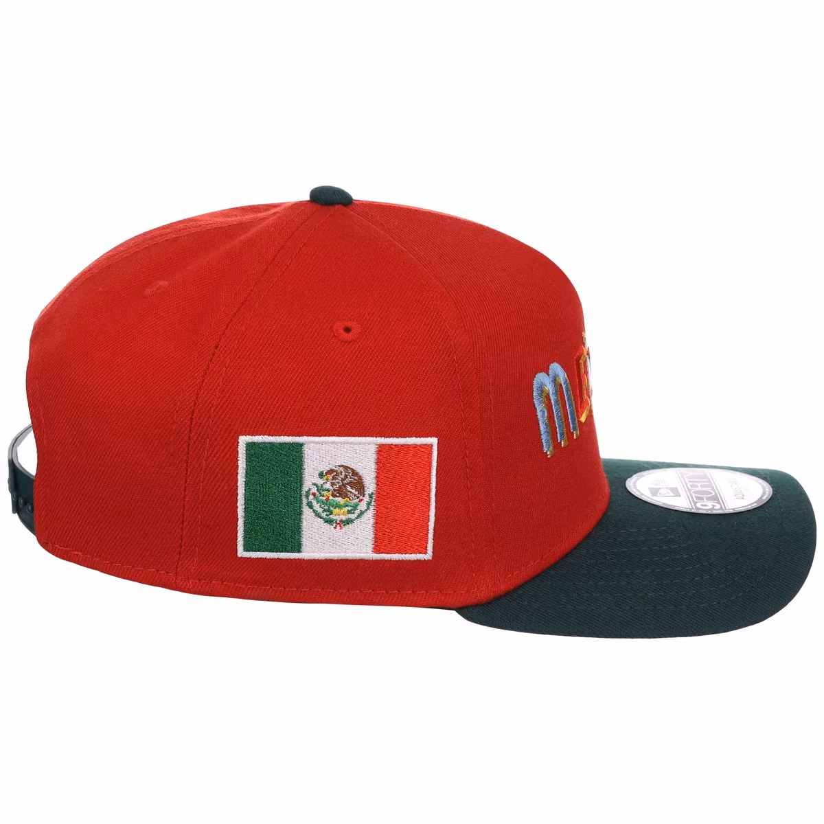 Mexico Independence Day - Crown the Country New Era 9FORTY (Red/Dark Green) detail view